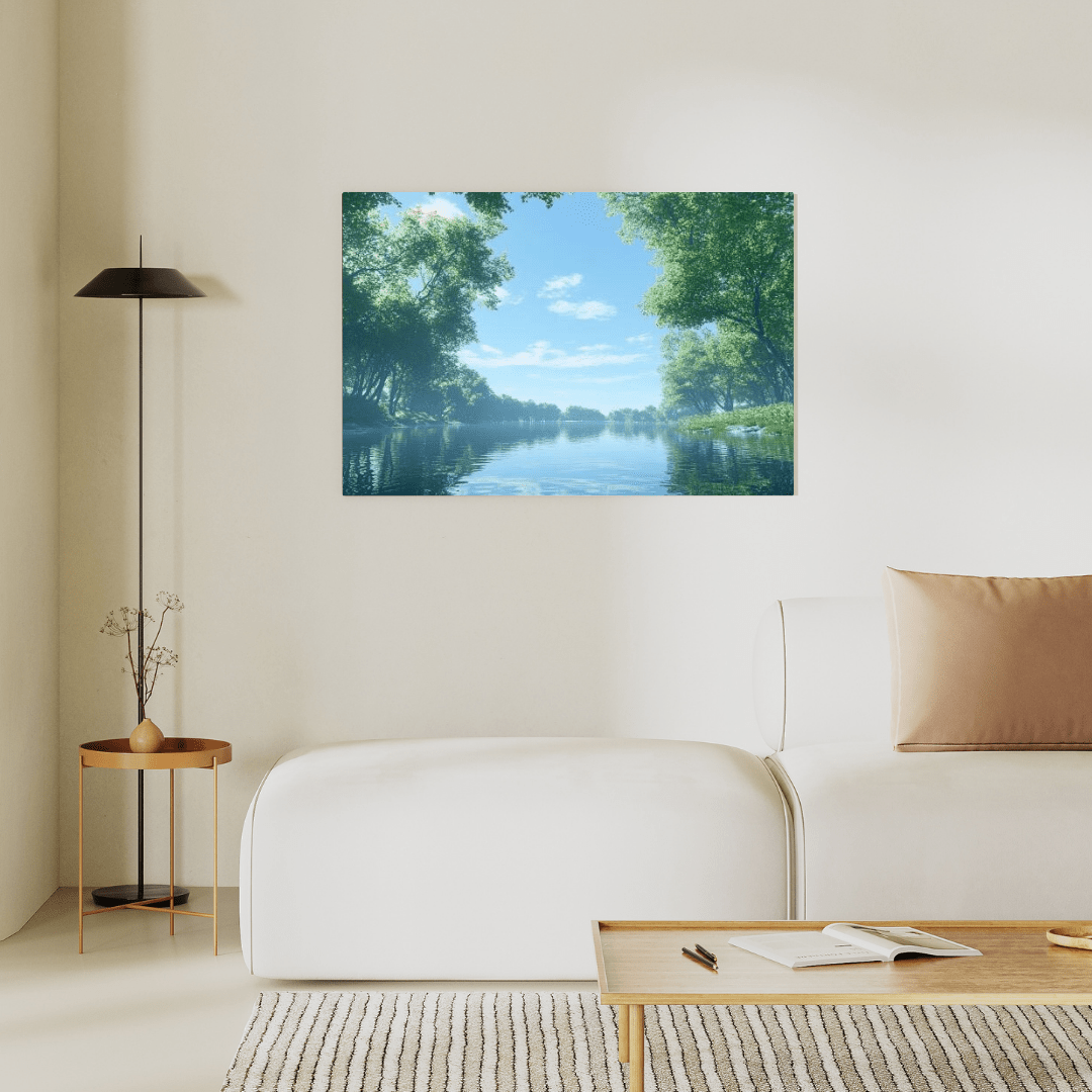 Tranquil Reflections of Nature - Forest Wall Art - Aestheticanvas