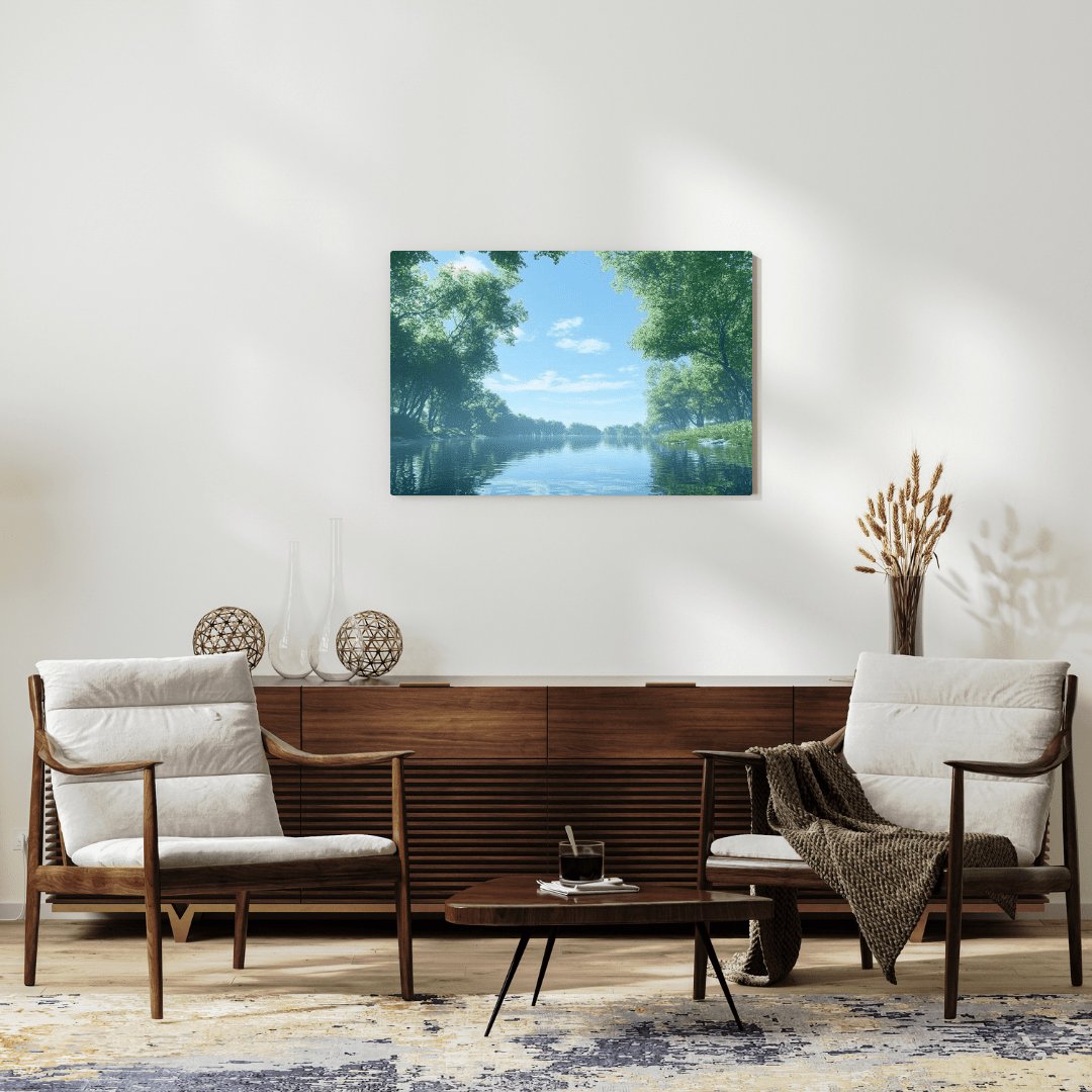 Tranquil Reflections of Nature - Forest Wall Art - Aestheticanvas