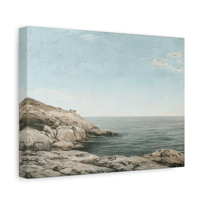 Tranquil Seaside Charm - Landscape Wall Art - Aestheticanvas