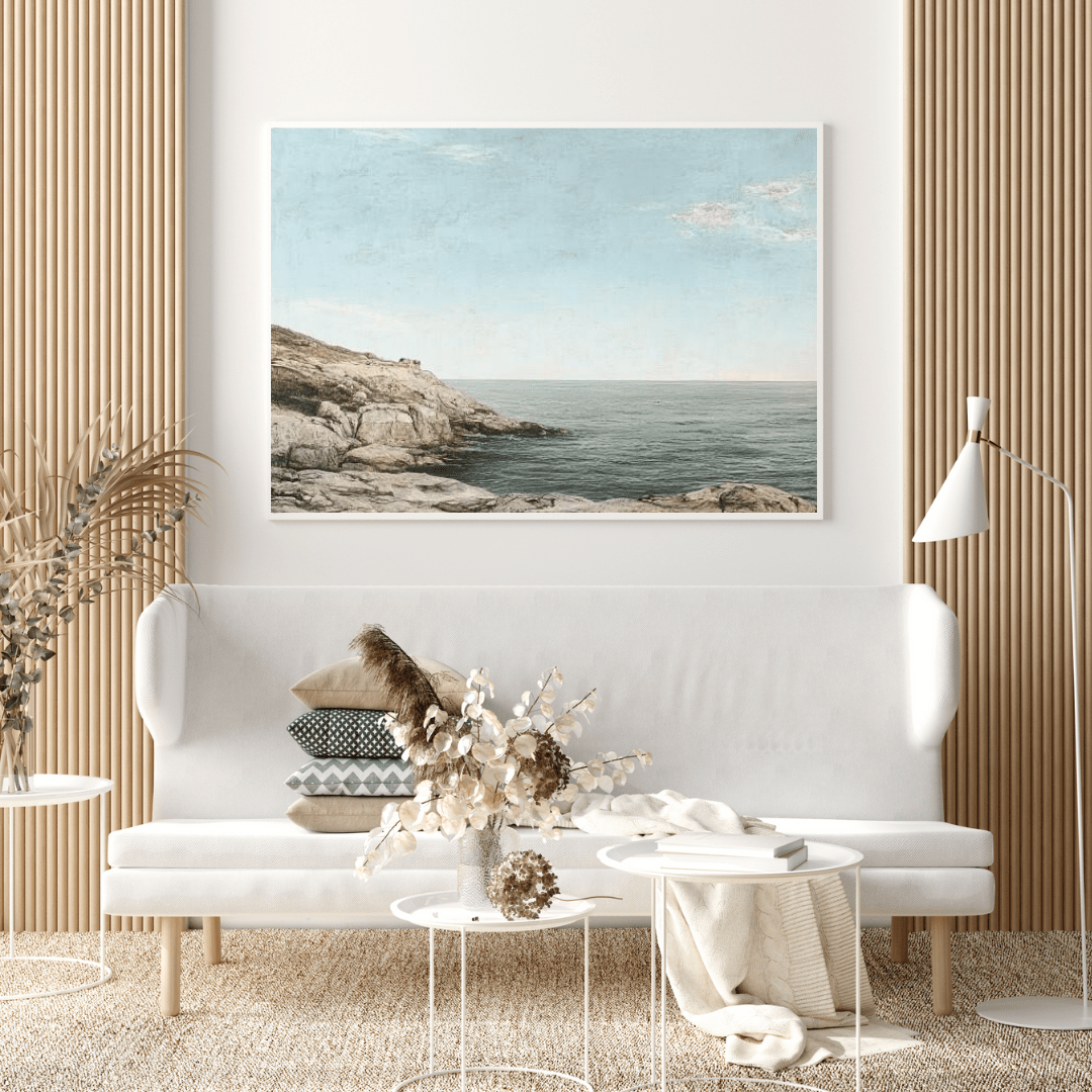 Tranquil Seaside Charm - Landscape Wall Art - Aestheticanvas