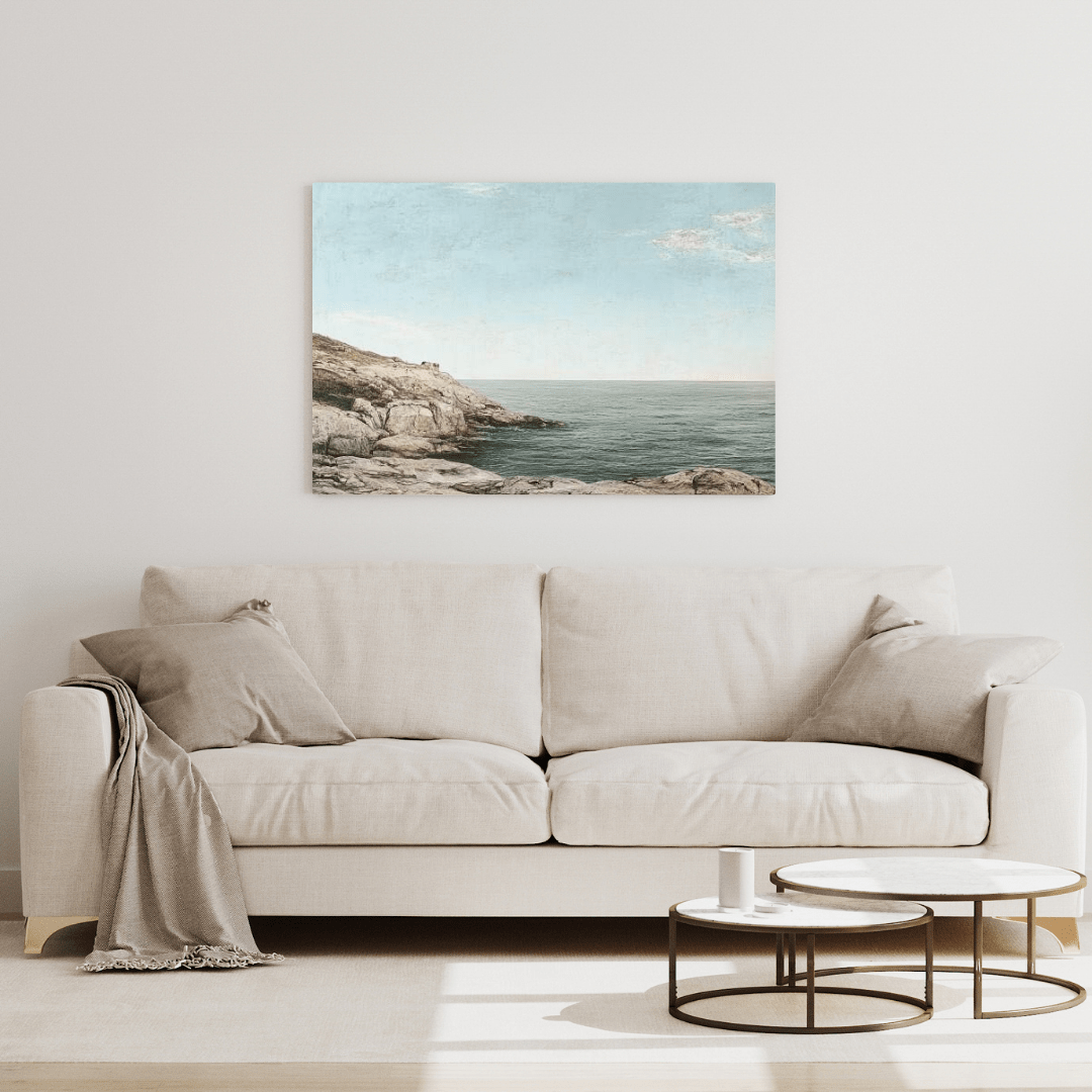 Tranquil Seaside Charm - Landscape Wall Art - Aestheticanvas