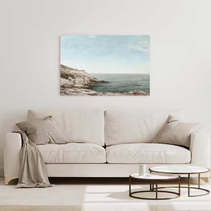 Tranquil Seaside Charm - Landscape Wall Art - Aestheticanvas