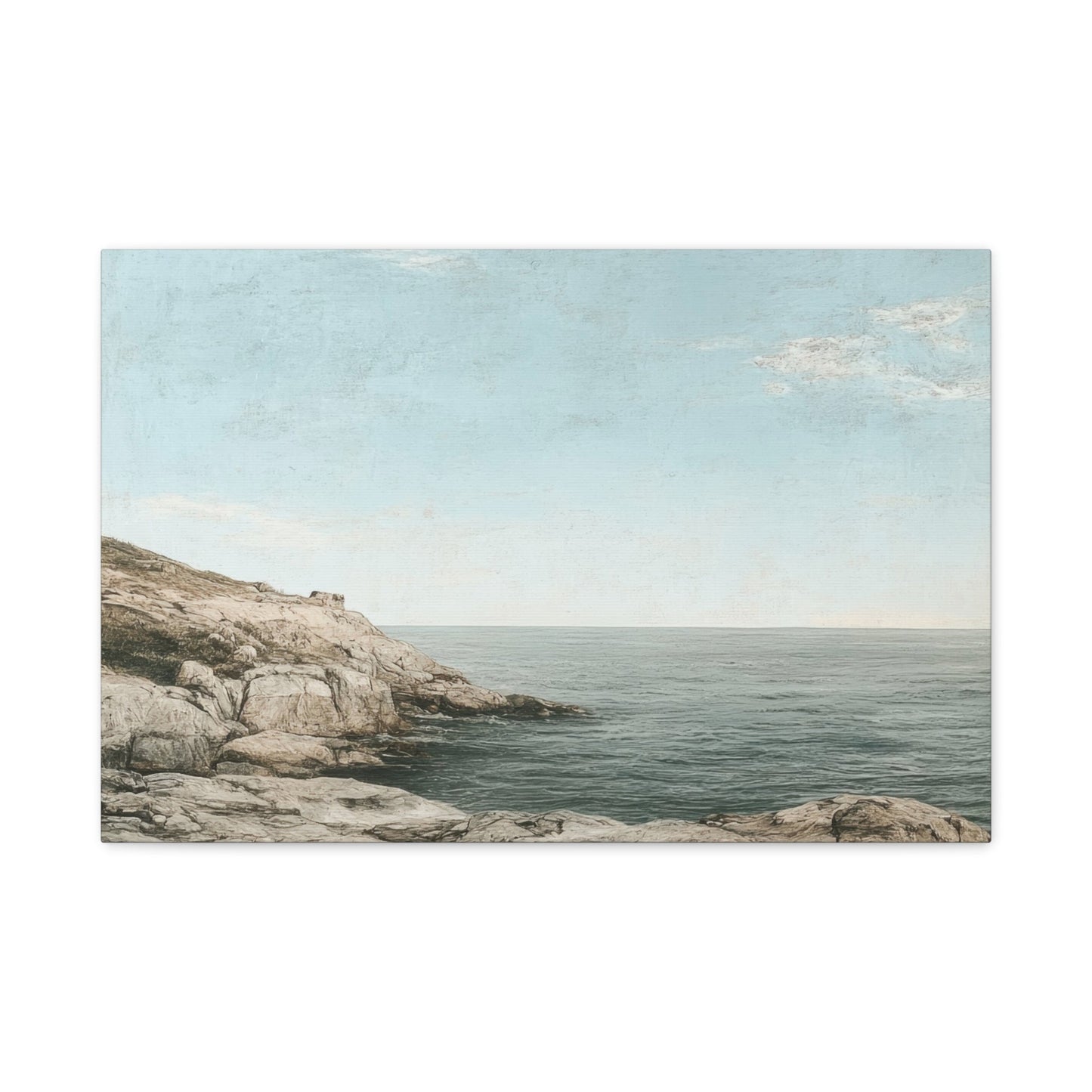 Tranquil Seaside Charm - Landscape Wall Art - Aestheticanvas