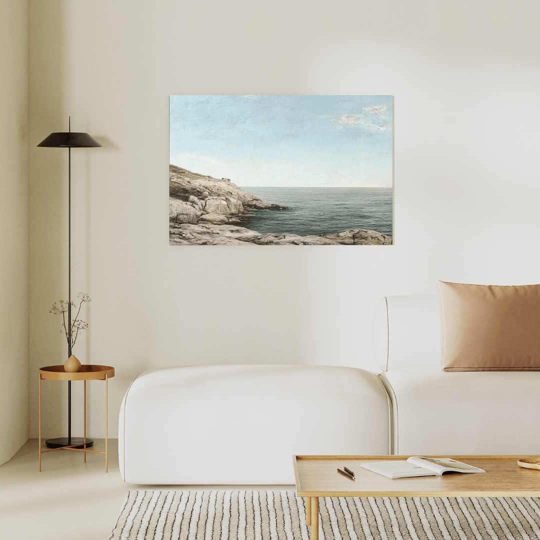 Tranquil Seaside Charm - Landscape Wall Art - Aestheticanvas