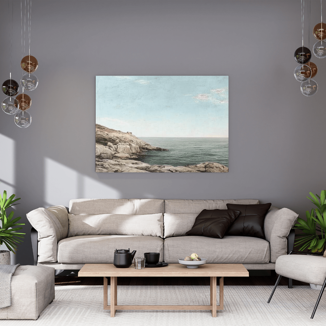 Tranquil Seaside Charm - Landscape Wall Art - Aestheticanvas