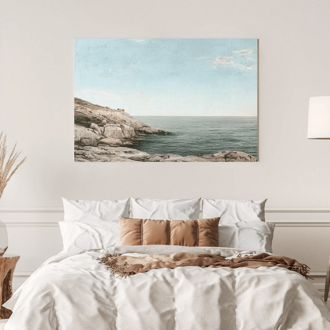 Tranquil Seaside Charm - Landscape Wall Art - Aestheticanvas