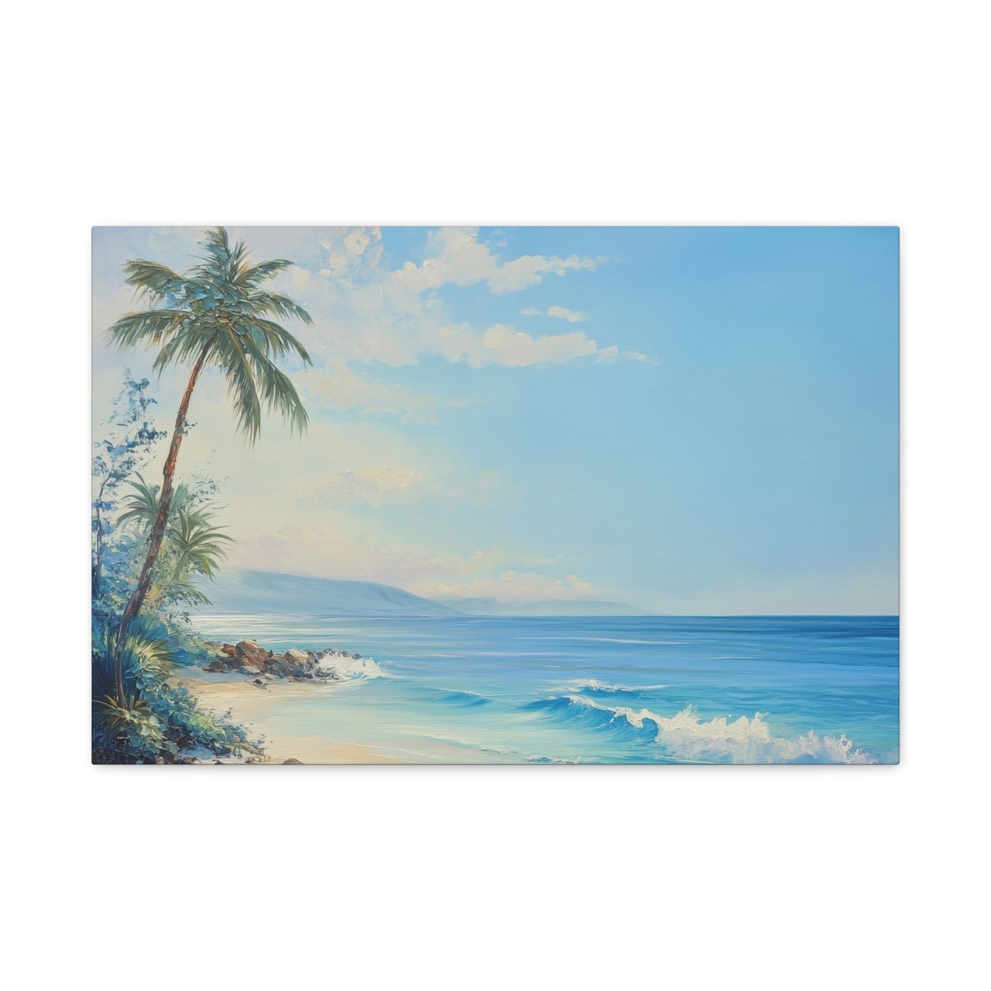 Tranquil Tropical Beach Bliss - Seascape Wall Art - Aestheticanvas