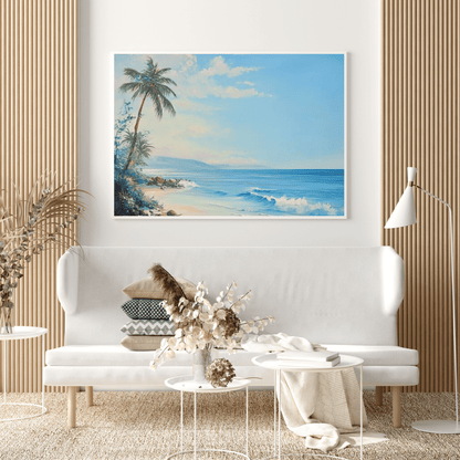 Tranquil Tropical Beach Bliss - Seascape Wall Art - Aestheticanvas