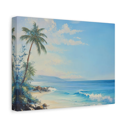 Tranquil Tropical Beach Bliss - Seascape Wall Art - Aestheticanvas