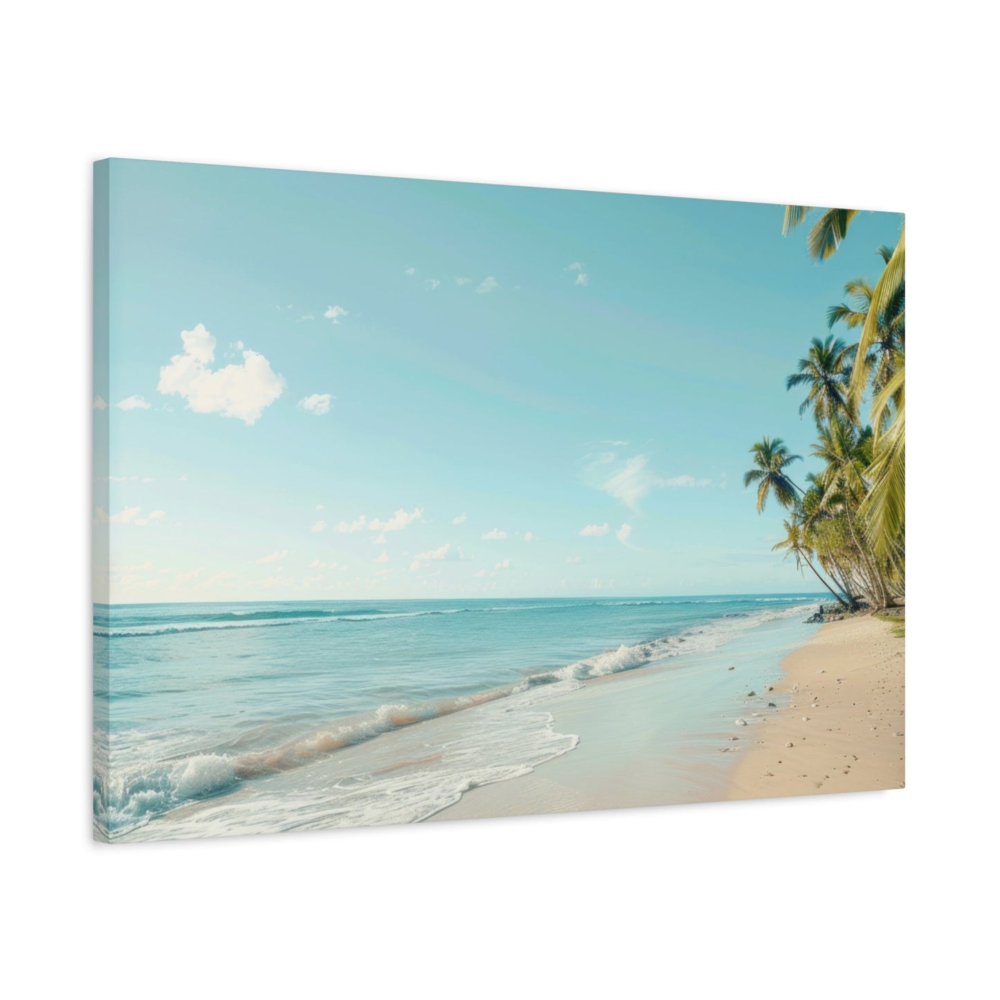 Tranquil Tropical Beach Serenity - Seascape Wall Art - Aestheticanvas