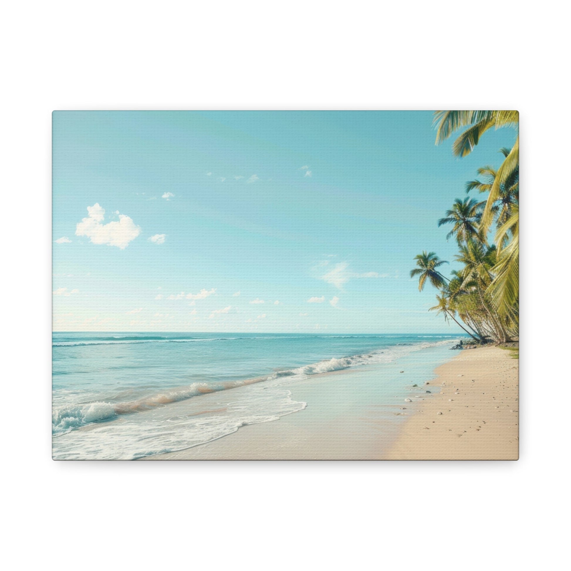 Tranquil Tropical Beach Serenity - Seascape Wall Art - Aestheticanvas