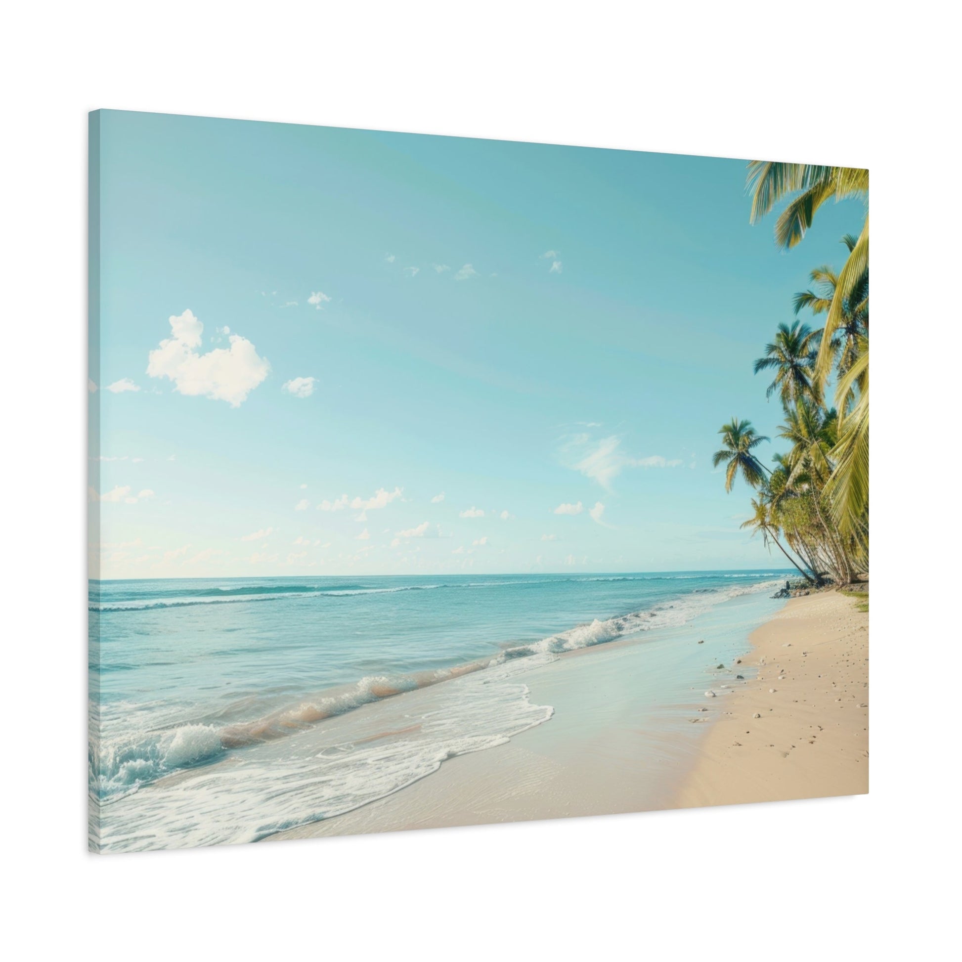 Tranquil Tropical Beach Serenity - Seascape Wall Art - Aestheticanvas