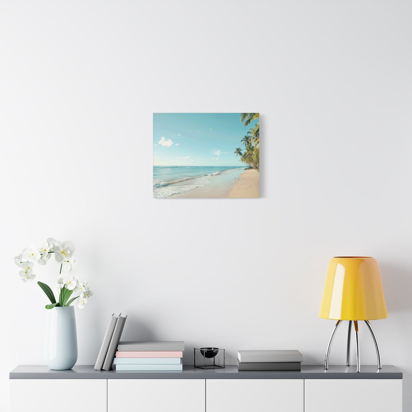 Tranquil Tropical Beach Serenity - Seascape Wall Art - Aestheticanvas