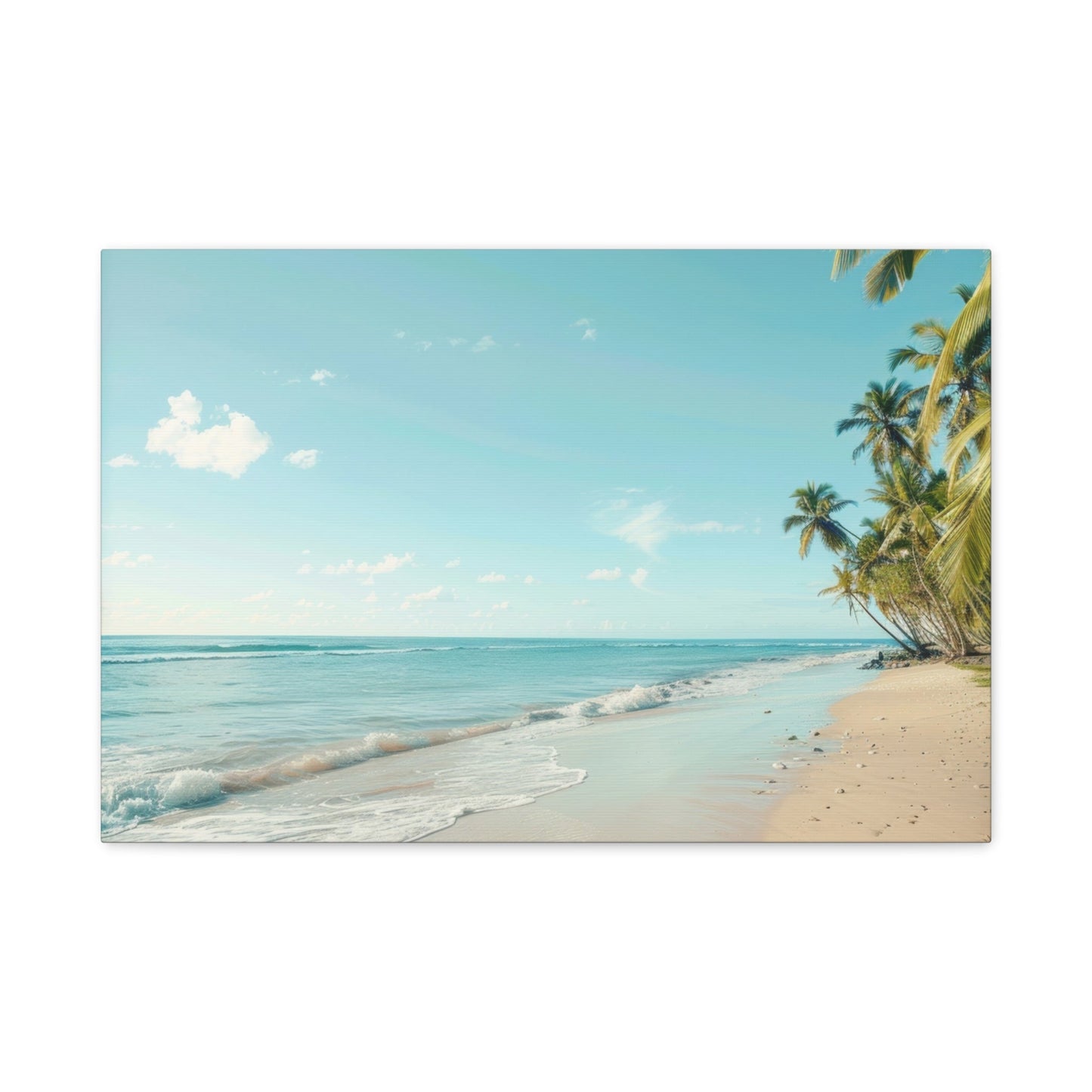 Tranquil Tropical Beach Serenity - Seascape Wall Art - Aestheticanvas