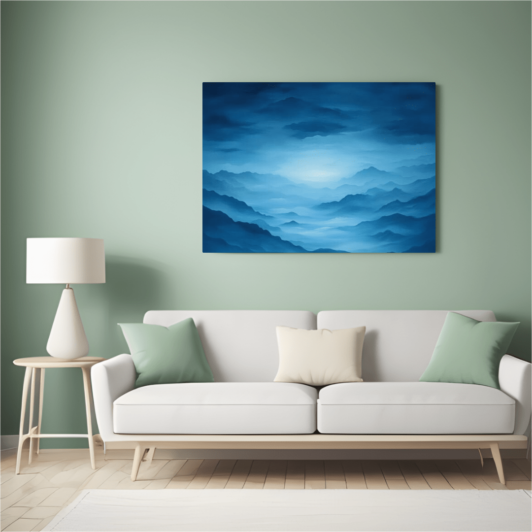 Tranquil Twilight Mountain Scene - Nature Wall Art - Aestheticanvas