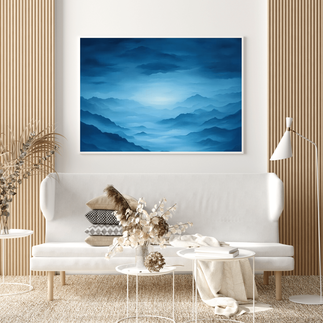 Tranquil Twilight Mountain Scene - Nature Wall Art - Aestheticanvas