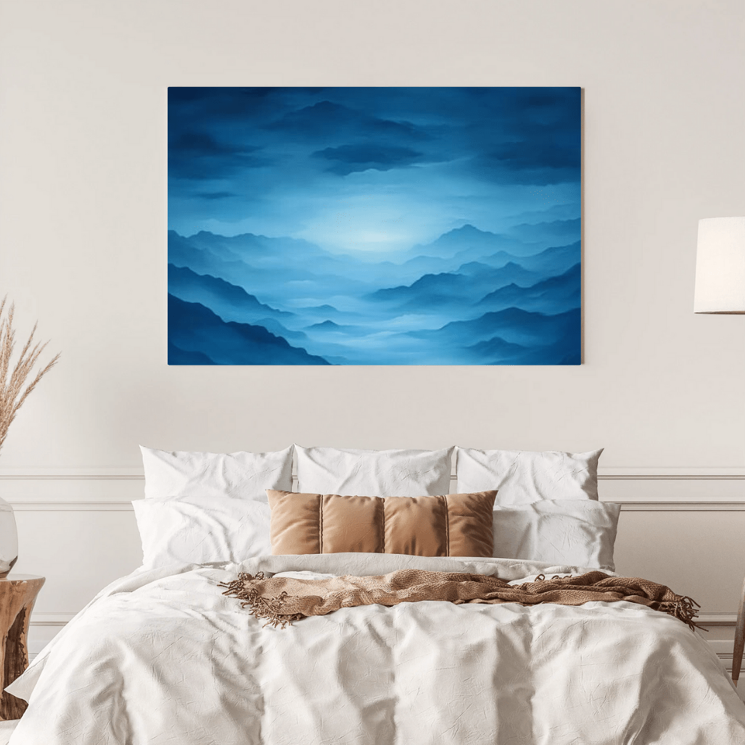 Tranquil Twilight Mountain Scene - Nature Wall Art - Aestheticanvas