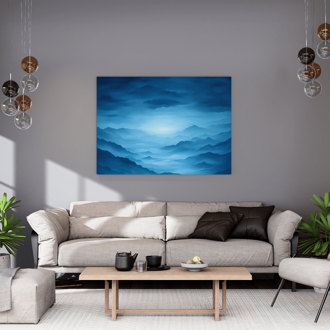 Tranquil Twilight Mountain Scene - Nature Wall Art - Aestheticanvas