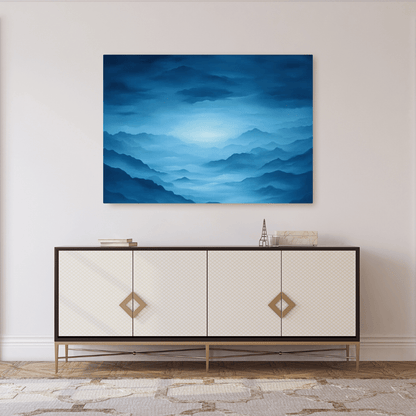 Tranquil Twilight Mountain Scene - Nature Wall Art - Aestheticanvas