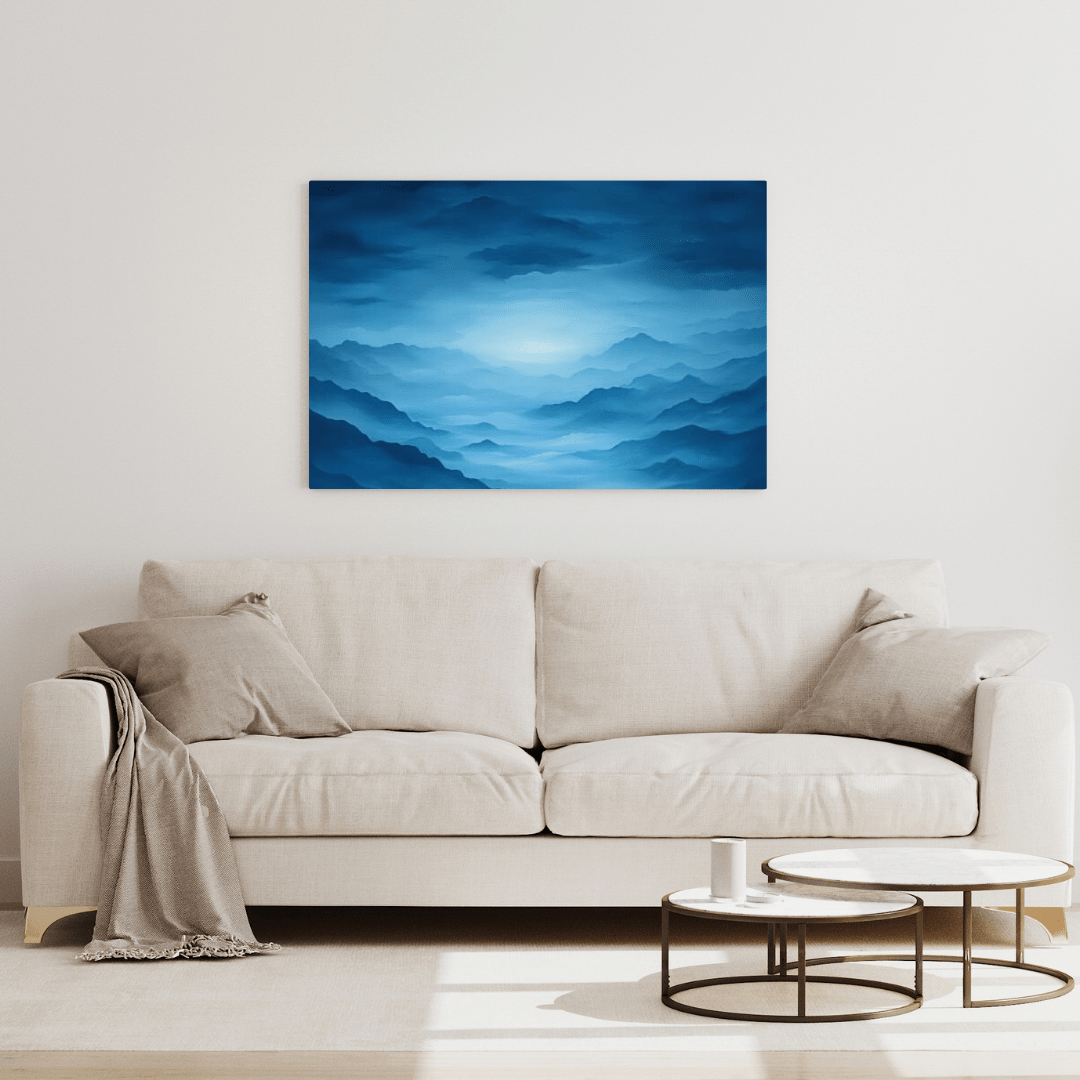 Tranquil Twilight Mountain Scene - Nature Wall Art - Aestheticanvas