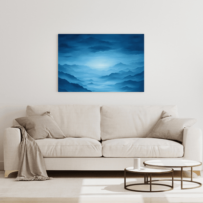 Tranquil Twilight Mountain Scene - Nature Wall Art - Aestheticanvas