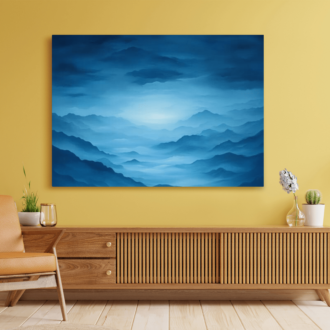 Tranquil Twilight Mountain Scene - Nature Wall Art - Aestheticanvas