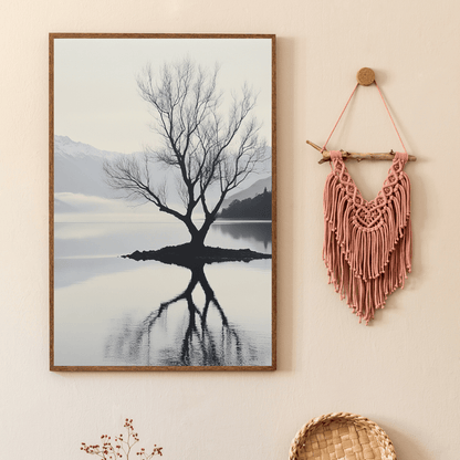 Tree of Reflection – Landscape Wall Art - Aestheticanvas