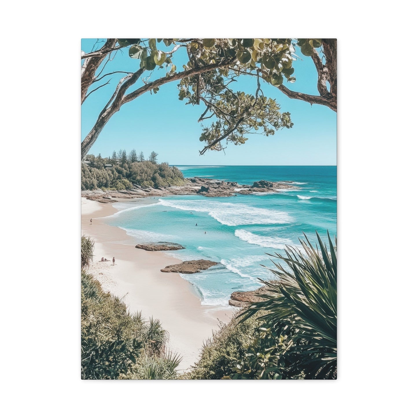 Tropical Beach Bliss - Nature Wall Art - Aestheticanvas