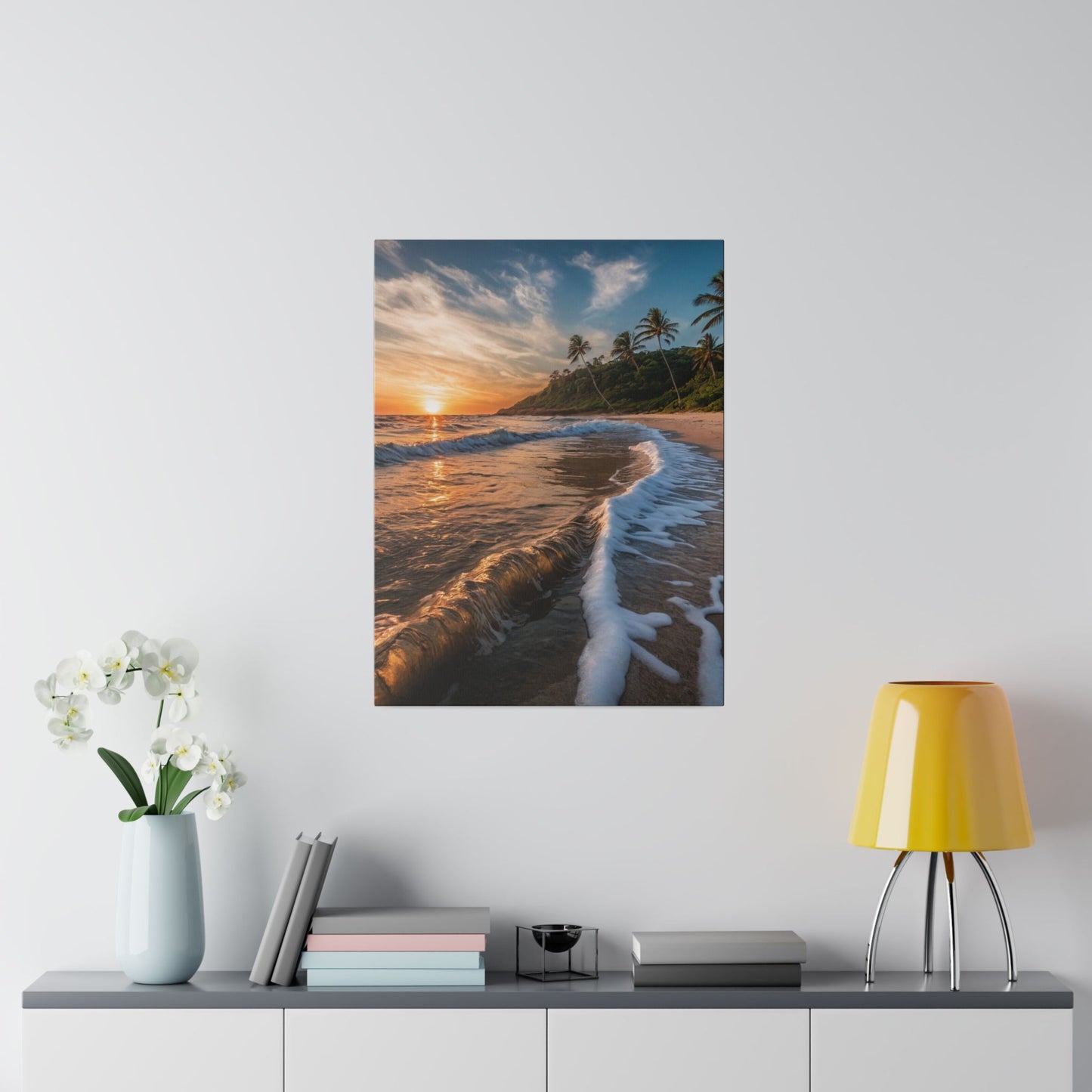 Tropical Beach View - Wall Art - Aestheticanvas