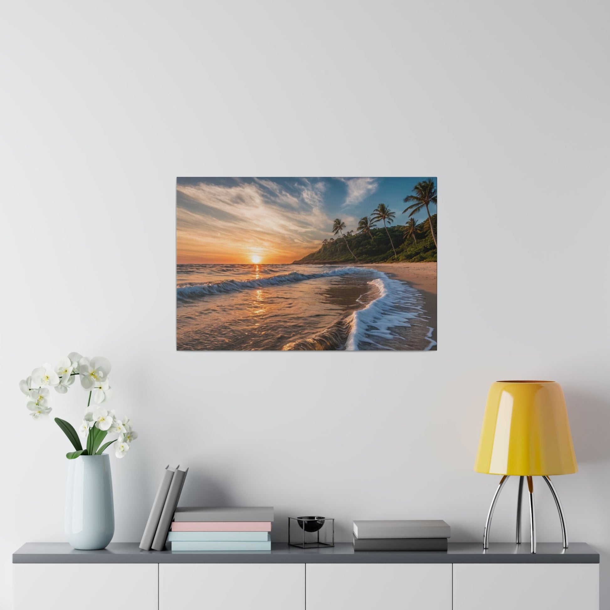 Tropical Beach View - Wall Art - Aestheticanvas