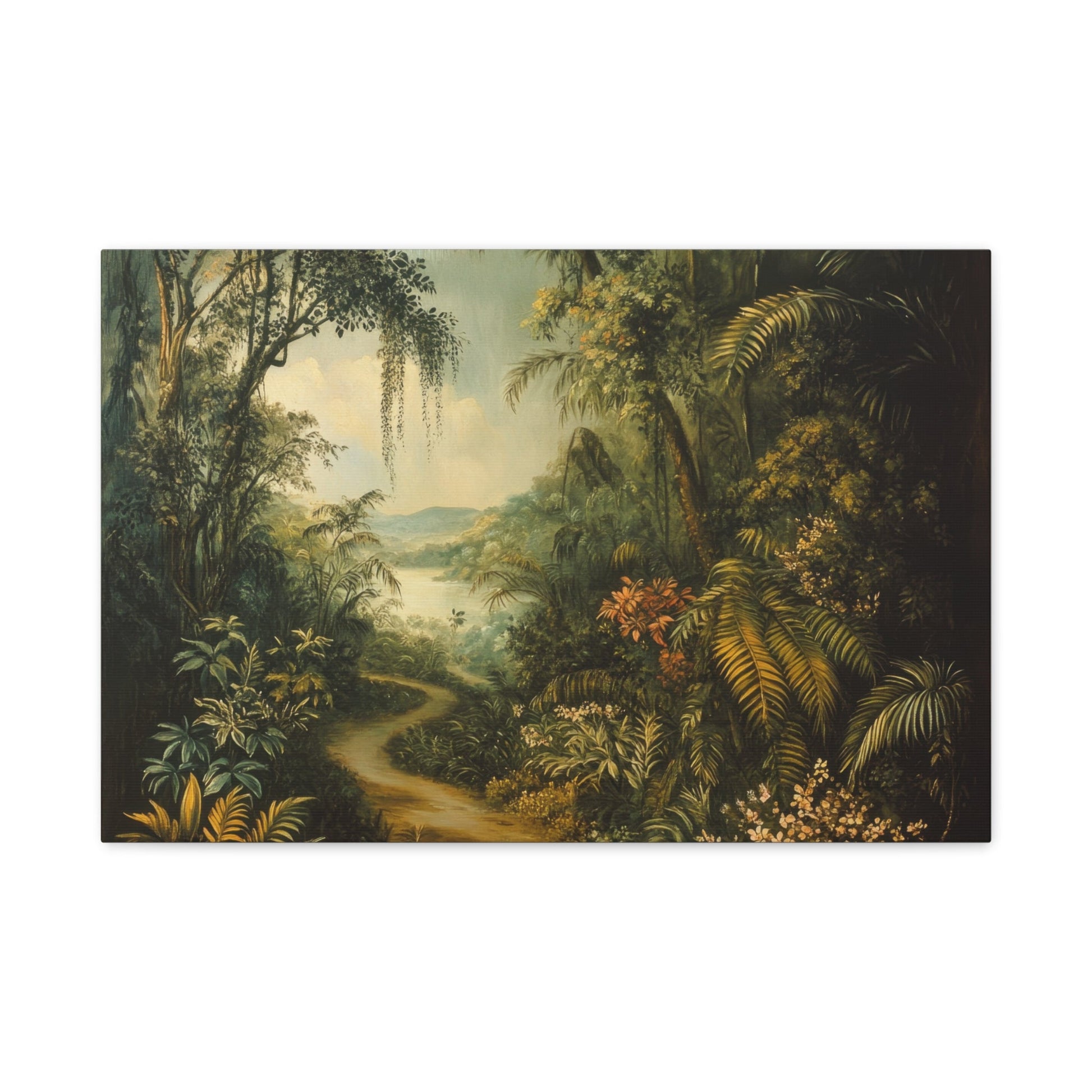 Tropical Forest Path Tranquillity - Limited Wall Art - Aestheticanvas