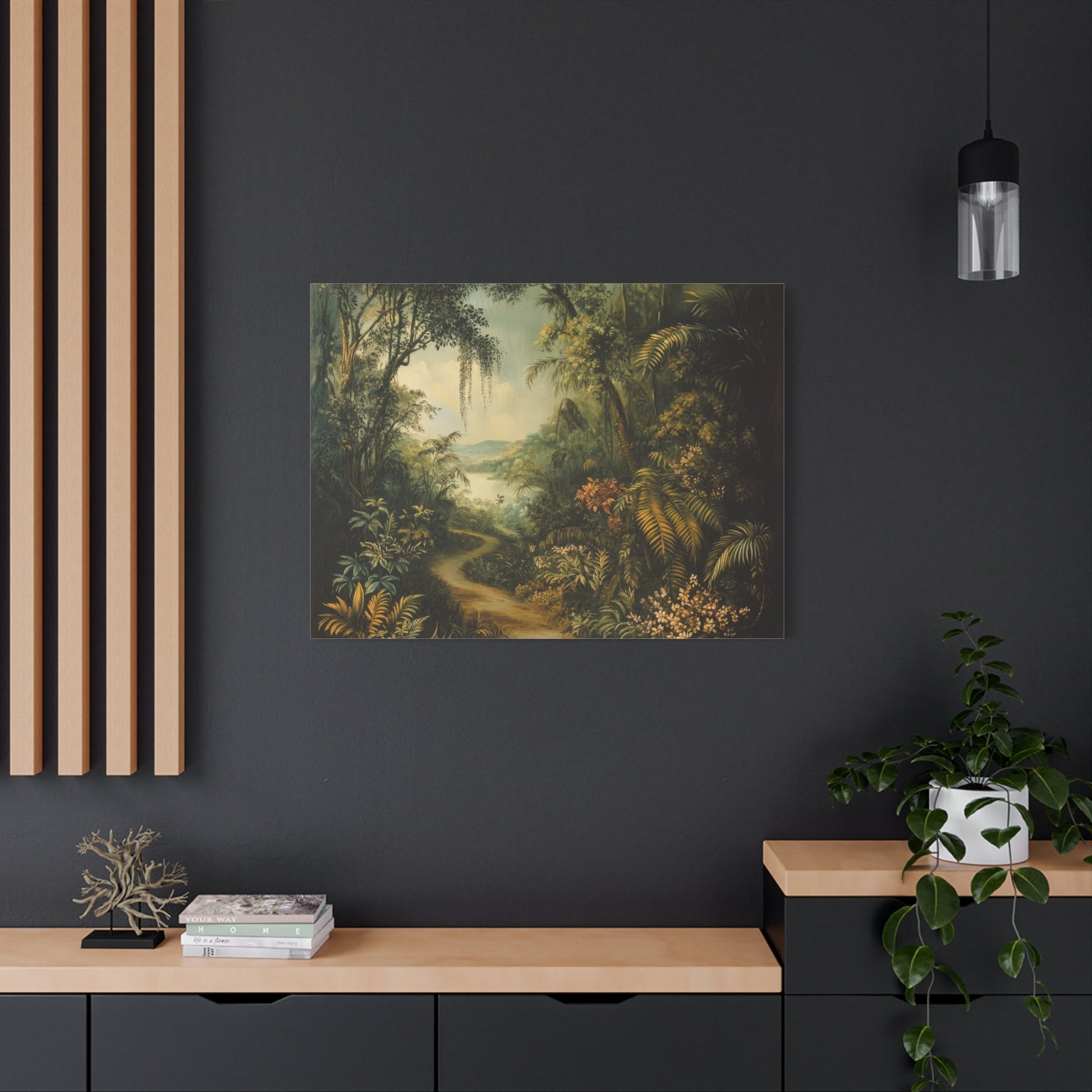 Tropical Forest Path Tranquillity - Limited Wall Art - Aestheticanvas