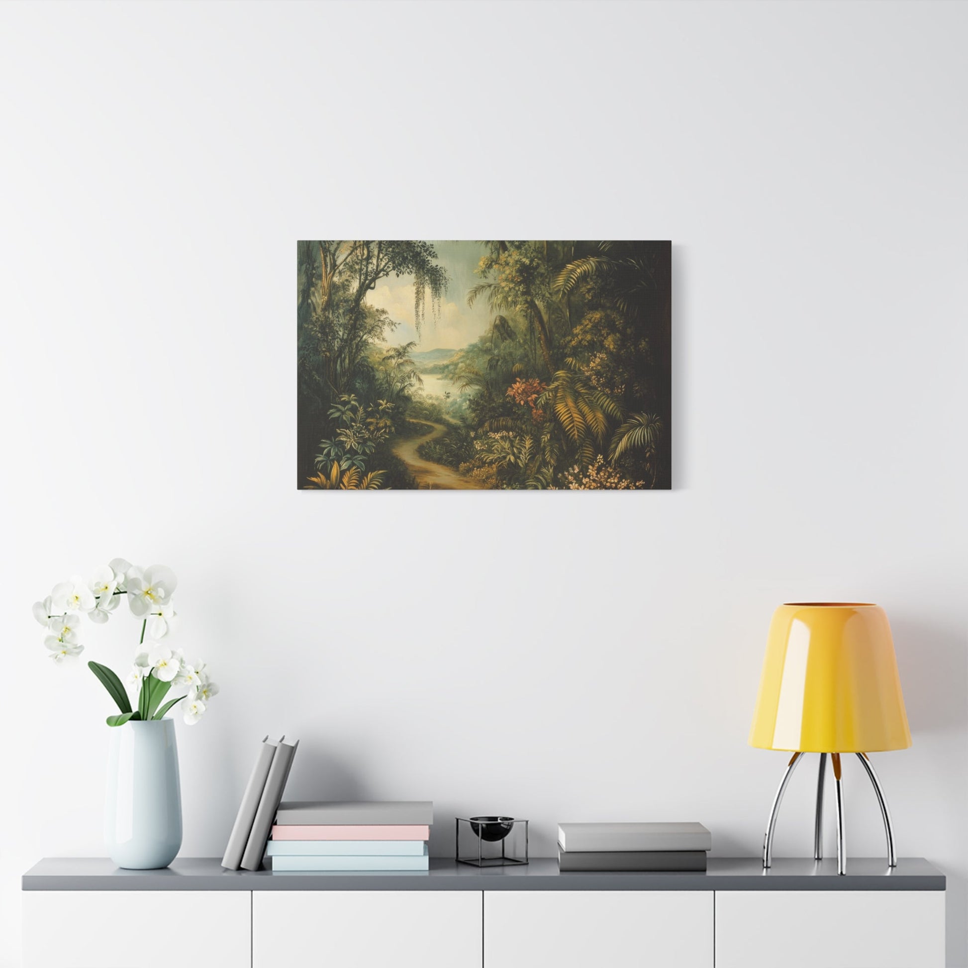 Tropical Forest Path Tranquillity - Limited Wall Art - Aestheticanvas