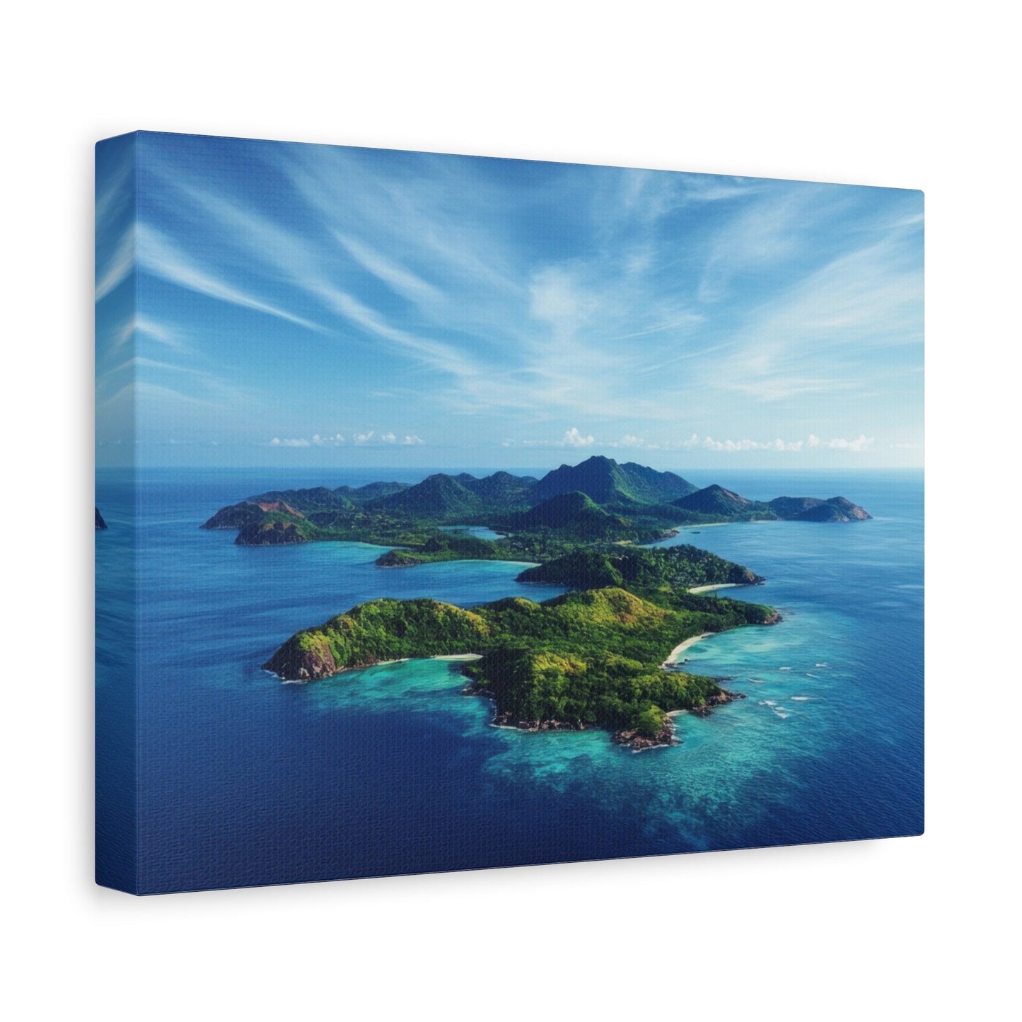 Tropical Island Serenity - Landscape Wall Art - Aestheticanvas