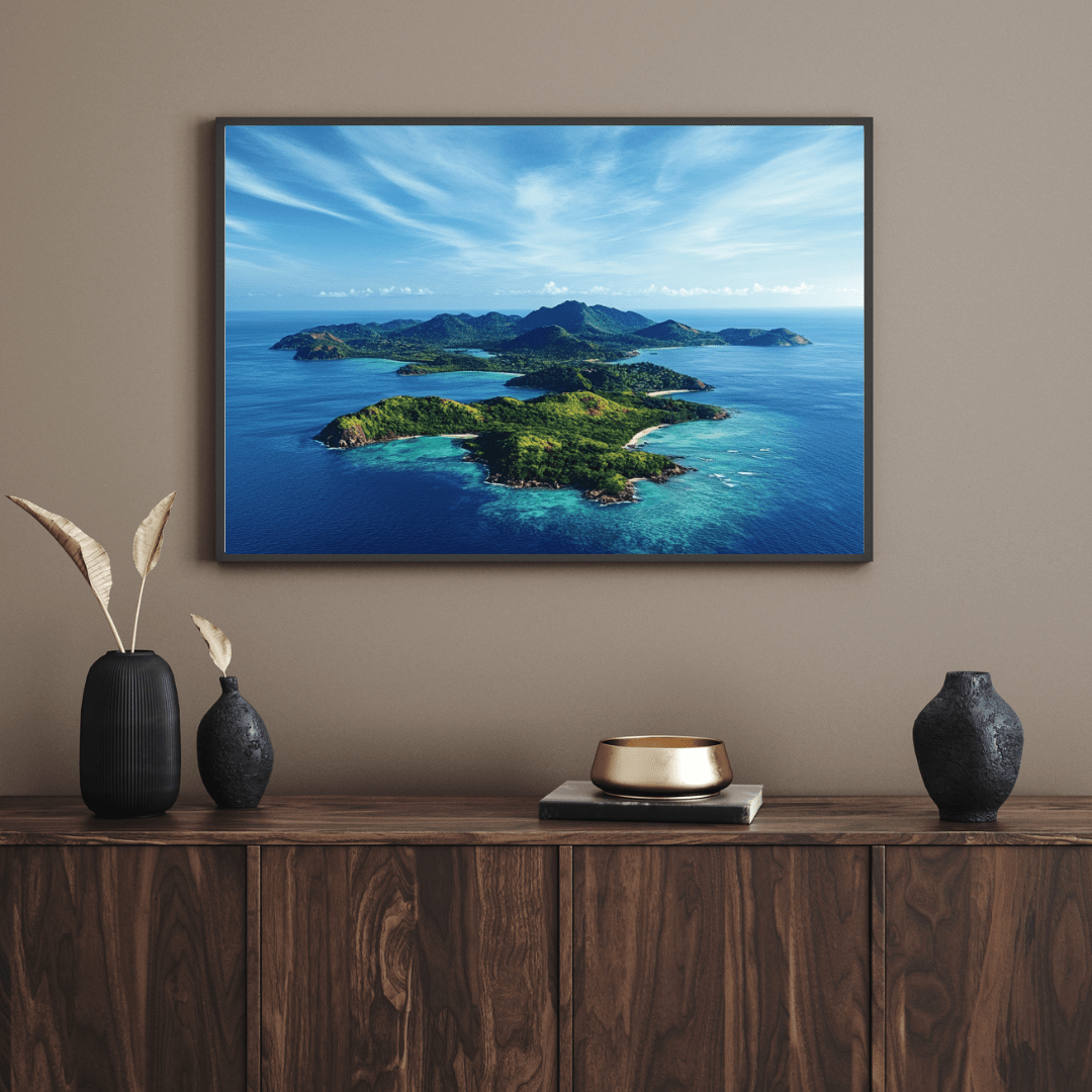 Tropical Island Serenity - Landscape Wall Art - Aestheticanvas