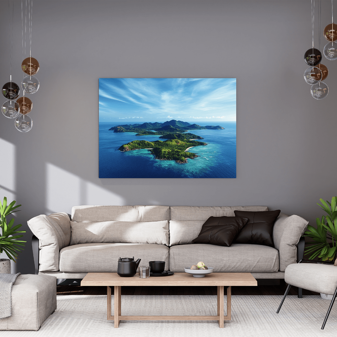 Tropical Island Serenity - Landscape Wall Art - Aestheticanvas