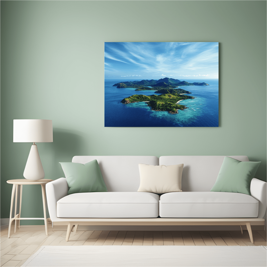 Tropical Island Serenity - Landscape Wall Art - Aestheticanvas