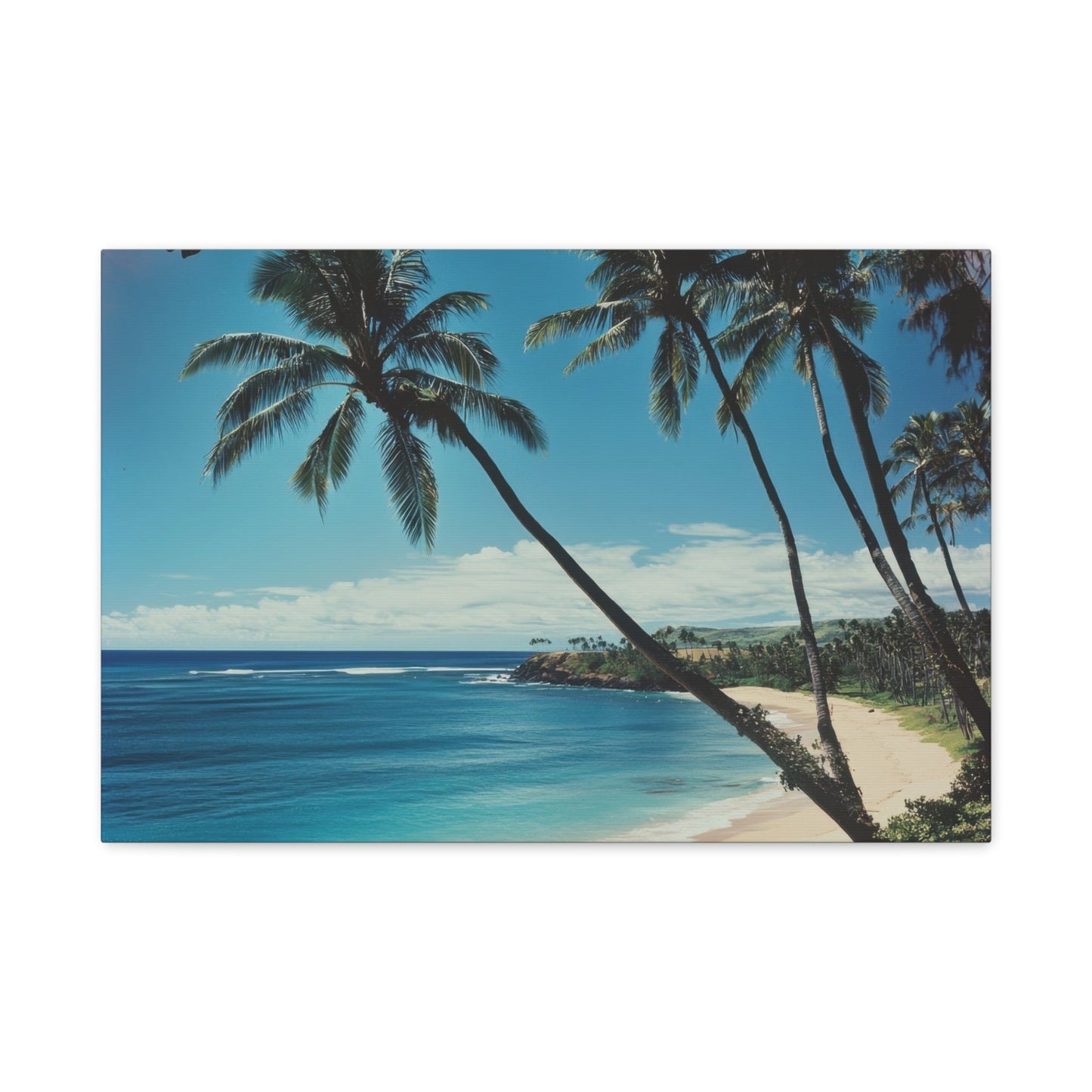 Tropical Paradise Beach Scene - Nature Wall Art - Aestheticanvas