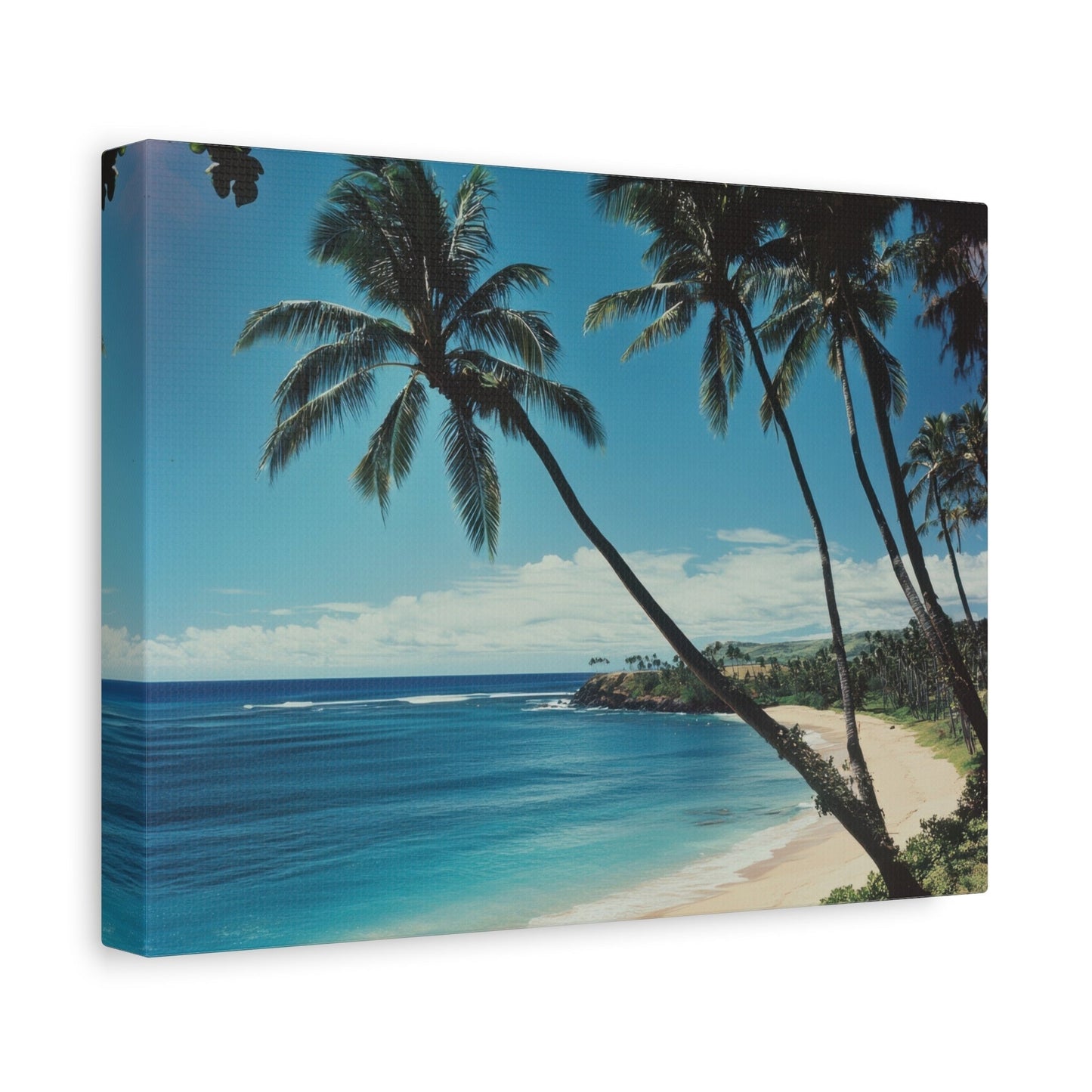 Tropical Paradise Beach Scene - Nature Wall Art - Aestheticanvas