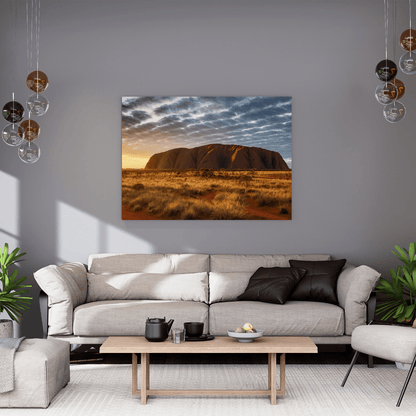 Uluru Sunset Glory - Landscape Wall Art - Aestheticanvas