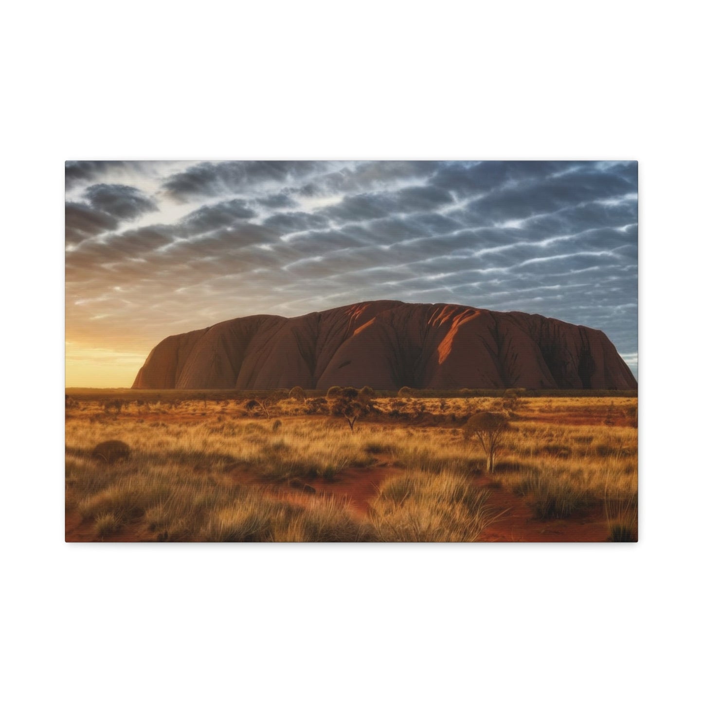 Uluru Sunset Glory - Landscape Wall Art - Aestheticanvas