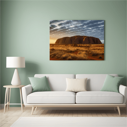 Uluru Sunset Glory - Landscape Wall Art - Aestheticanvas