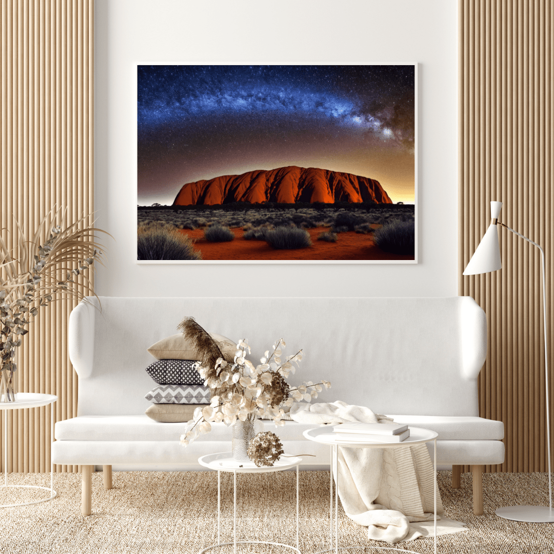 Uluru Under the Stars - Landscape Wall Art - Aestheticanvas