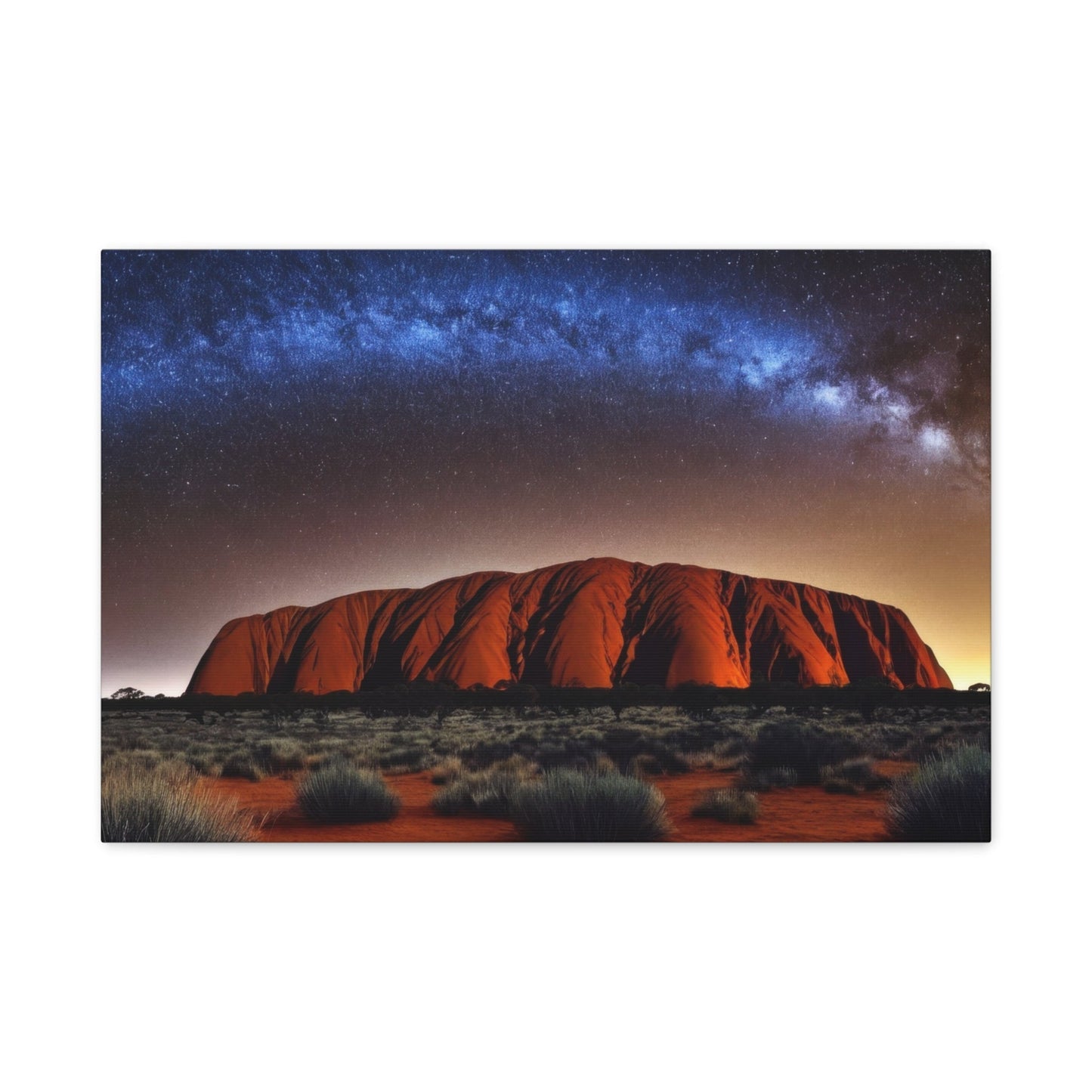 Uluru Under the Stars - Landscape Wall Art - Aestheticanvas