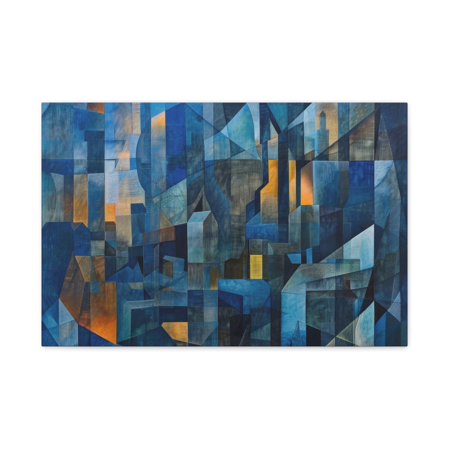 Urban Geometric Horizon - Abstract Wall Art - Aestheticanvas