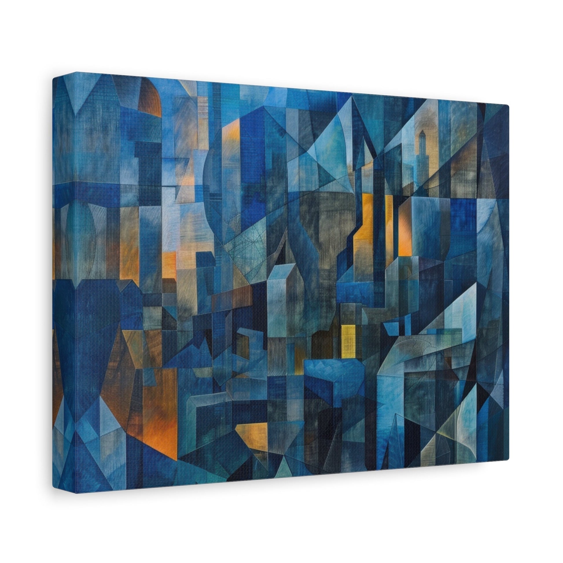 Urban Geometric Horizon - Abstract Wall Art - Aestheticanvas