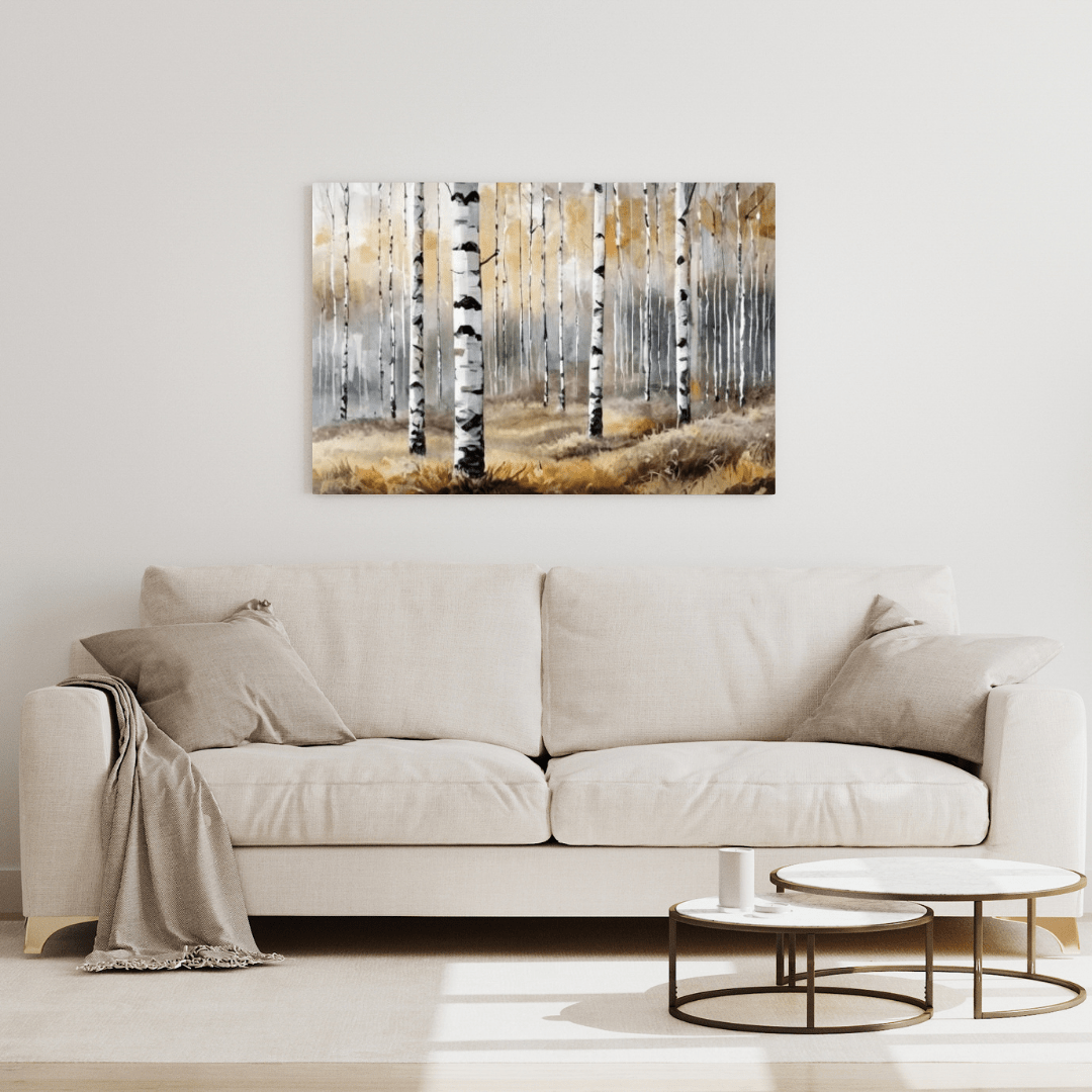 Vernal Birch Forest - Wall Art - Aestheticanvas