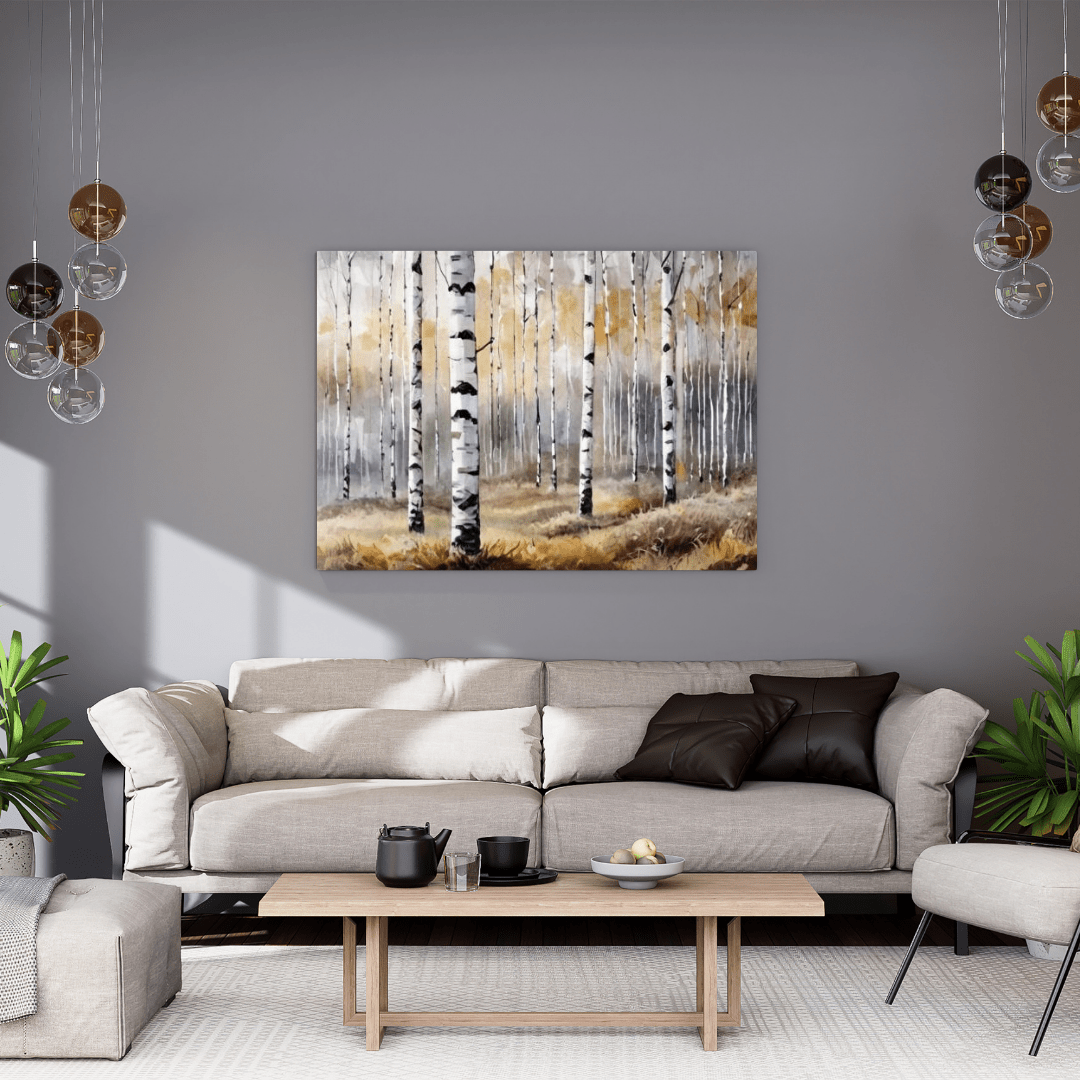 Vernal Birch Forest - Wall Art - Aestheticanvas