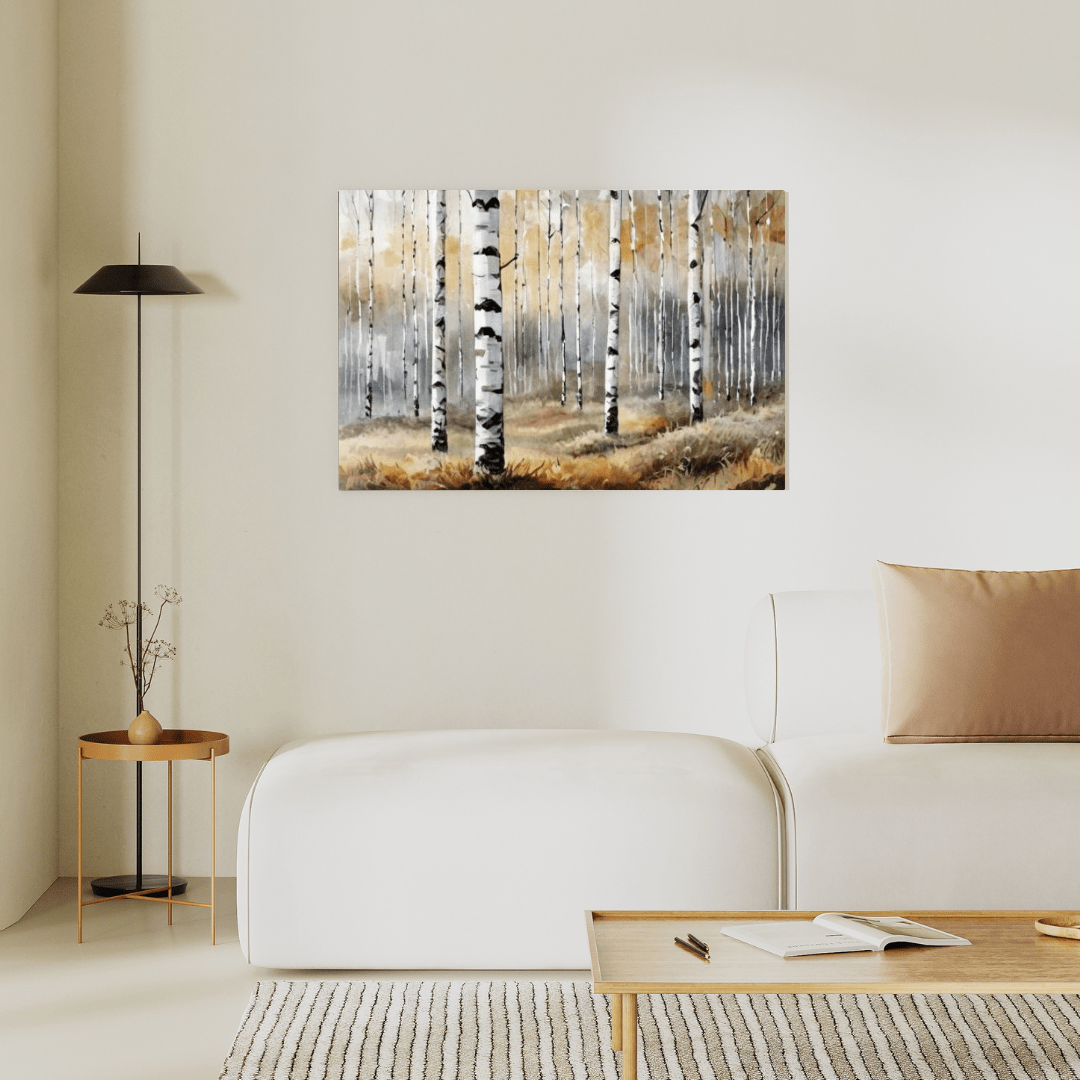 Vernal Birch Forest - Wall Art - Aestheticanvas