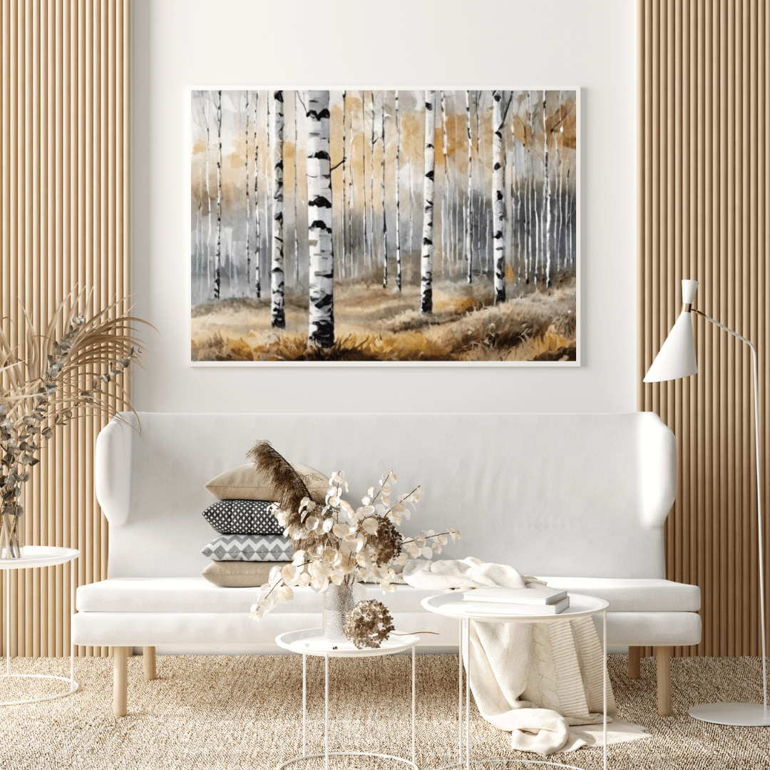 Vernal Birch Forest - Wall Art - Aestheticanvas